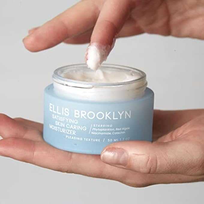 ELLIS BROOKLYN SATISFYING SKIN CARING MOISTURIZER - FACIAL MOISTURIZER WITH SQUALANE & NIACINAMIDE, FACE CREAM HYDRATING FACE MOISTURIZER, SKIN CARE - Image 4
